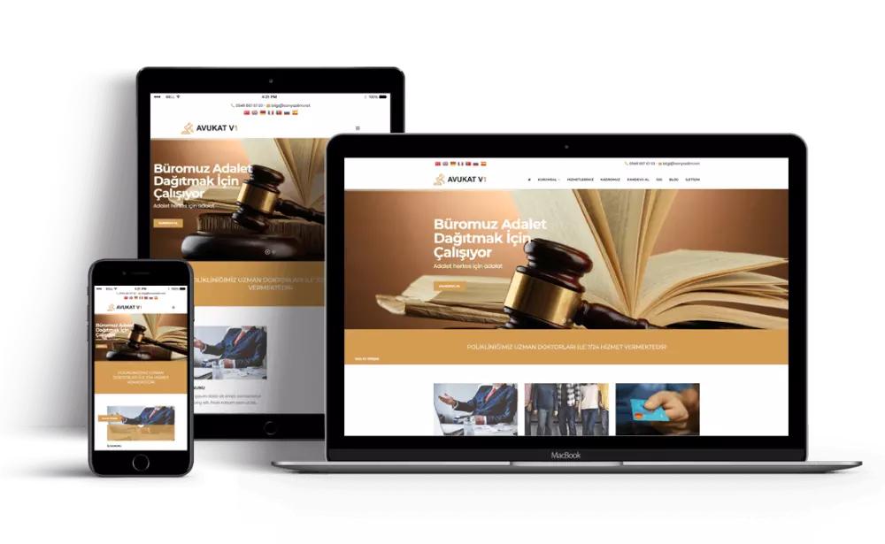 Avukatlara Özel Web Sitesi Tasarımı